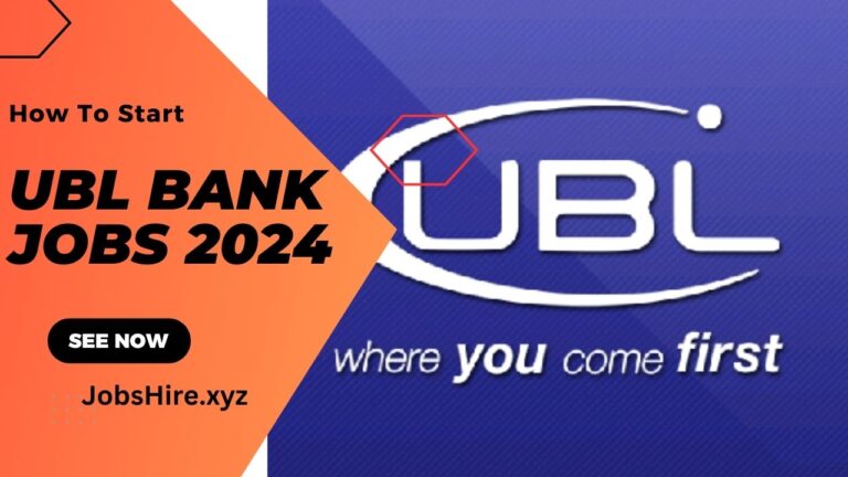 UBL Bank Jobs 2024