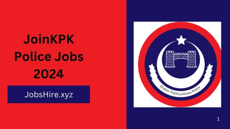 Join KPK Police Jobs 2024