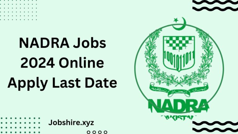 NADRA Jobs 2024 online apply